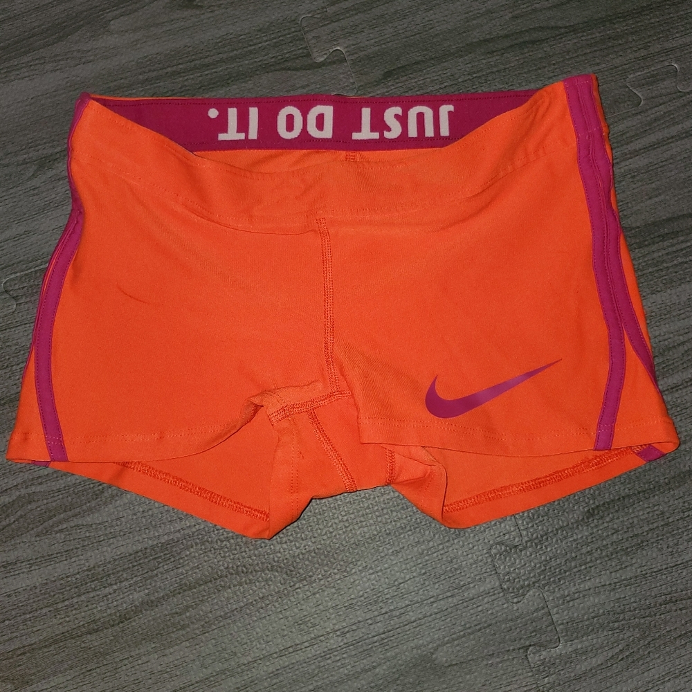 Orange & Maroon Nike Dry-Fit Shorts